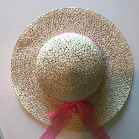 Straw Hat Qty 1 - Various coloured ribbons, O/S  NWOT - Picture 5 of 6